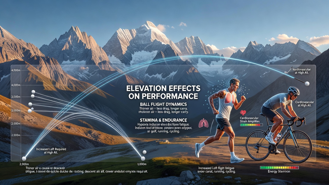 Cyclists and runners navigating steep mountain terrain highlighting stamina demands during high-altitude competitions