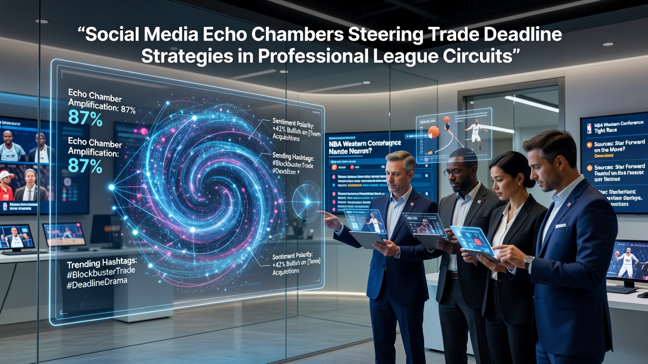Fans and analysts engaging with trade rumors on social media platforms during professional league deadlines